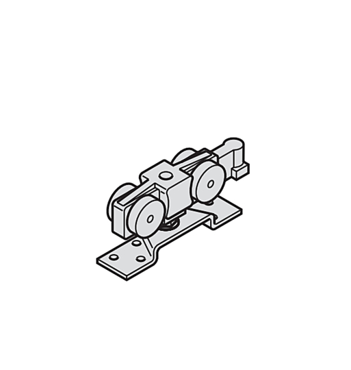 Bánh xe trượt Hafele 240 kg - Phụ kiện Slido classic 250-P 942.34.012