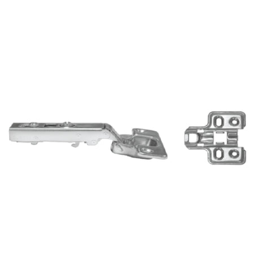Bản lề Hafele METALLA SM 110 độ, giảm chấn, inox 304, trọn bộ DIY 483.01.720