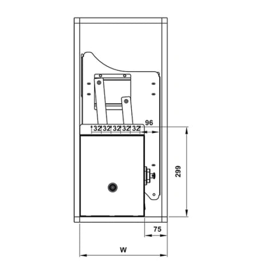 Rổ Chén Di Động Lento 800mm Hafele 504.76.012