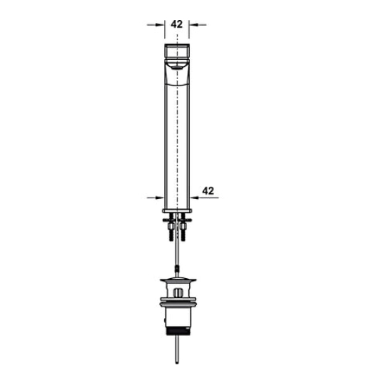 Vòi trộn Regal Hafele 110 bộ xả kéo 589.78.000