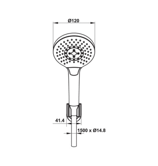 Bộ sen tay Hafele - New Mysterious 120R 485.60.052