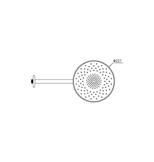 Sen đầu gắn tường Hafele - AIRSENSE 485.60.618