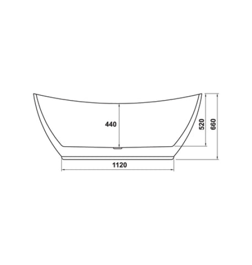 Bồn tắm độc lập Hafele - Nagoya hình bầu dục 1700 588.99.600