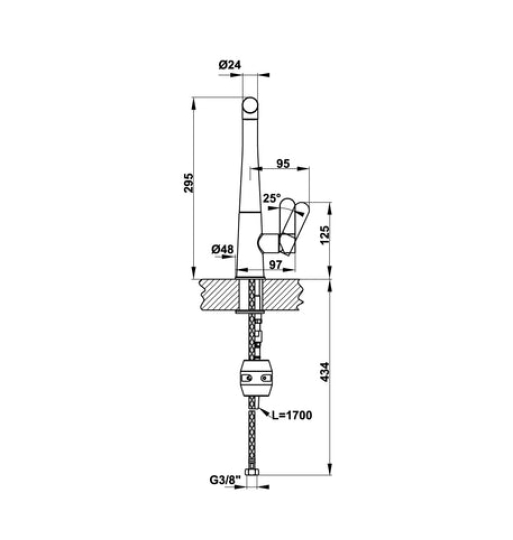 Vòi bếp Hafele HT20-GH1P259 570.82.300