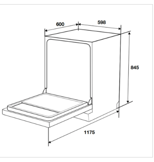 MÁY RỬA BÁT HAFELE HDW-F601G 535.29.592 
