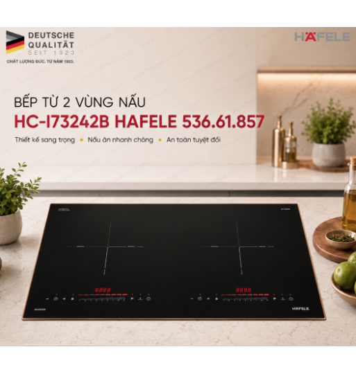 Bếp Từ 2 Vùng Nấu HC-I73242B Hafele 536.61.857