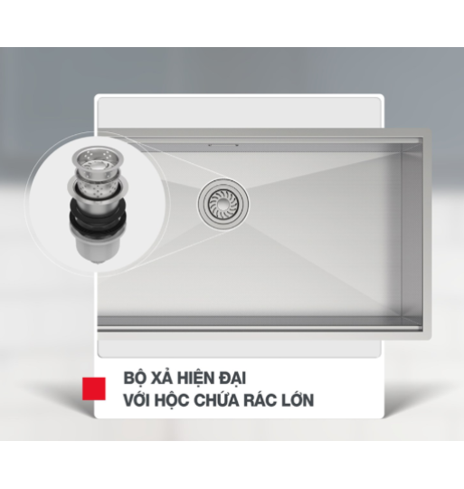 Chậu Rửa Chén Inox HS24-SSN1S-7644 Hafele 567.24.467