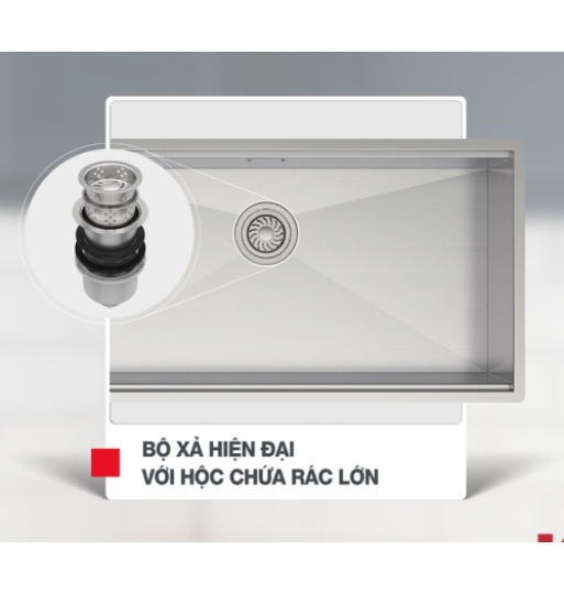 Chậu Rửa Chén Inox HS24-SSN1S-8644 Hafele 567.24.477