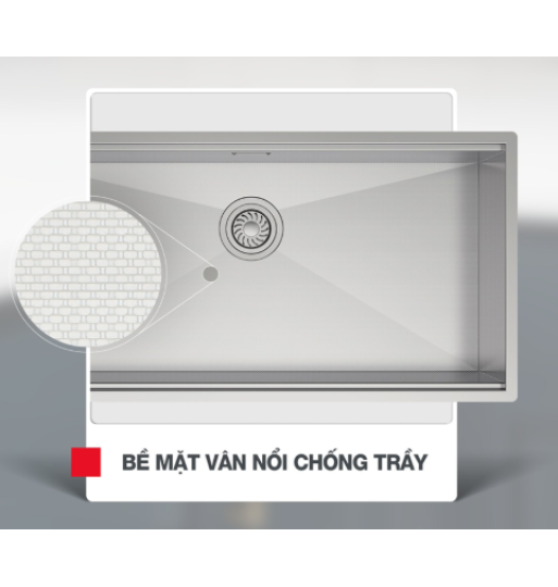 Chậu Rửa Chén Inox HS24-SSN1S-8644 Hafele 567.24.477