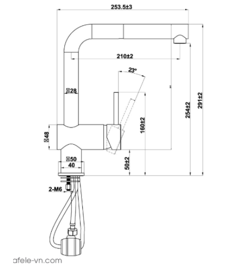 Vòi Rửa Chén Bát HT21-GH1P254 Hafele 577.55.590