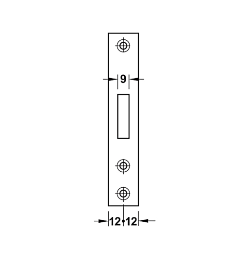 Thân khóa chốt chết Hafele  911.22.490