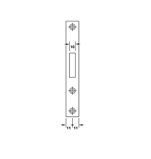 Thân khóa cửa trượt Hafele 911.26.277