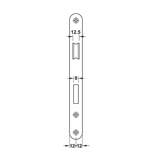 Thân khóa Hafele SASHLOCK  911.02.153