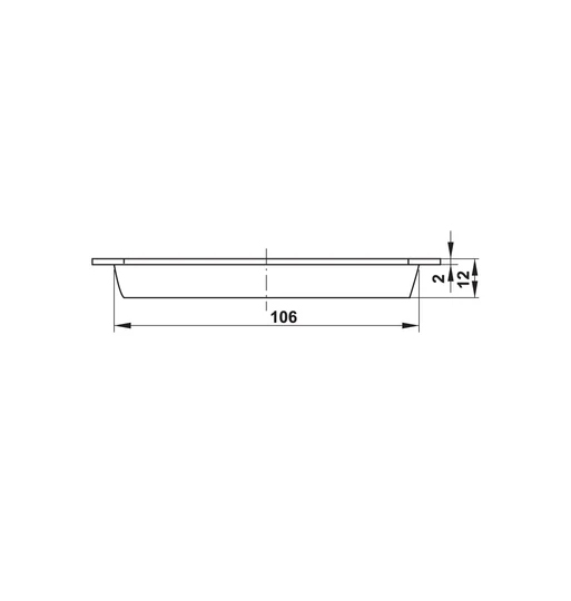 DIY Tay nắm âm Hafele 125x51 489.72.131